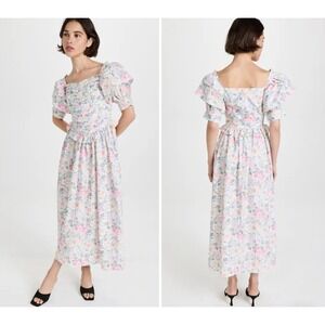 BATSHEVA X LAURA ASHLEY Botanical‎ Floral Eden Dress 10 NWT